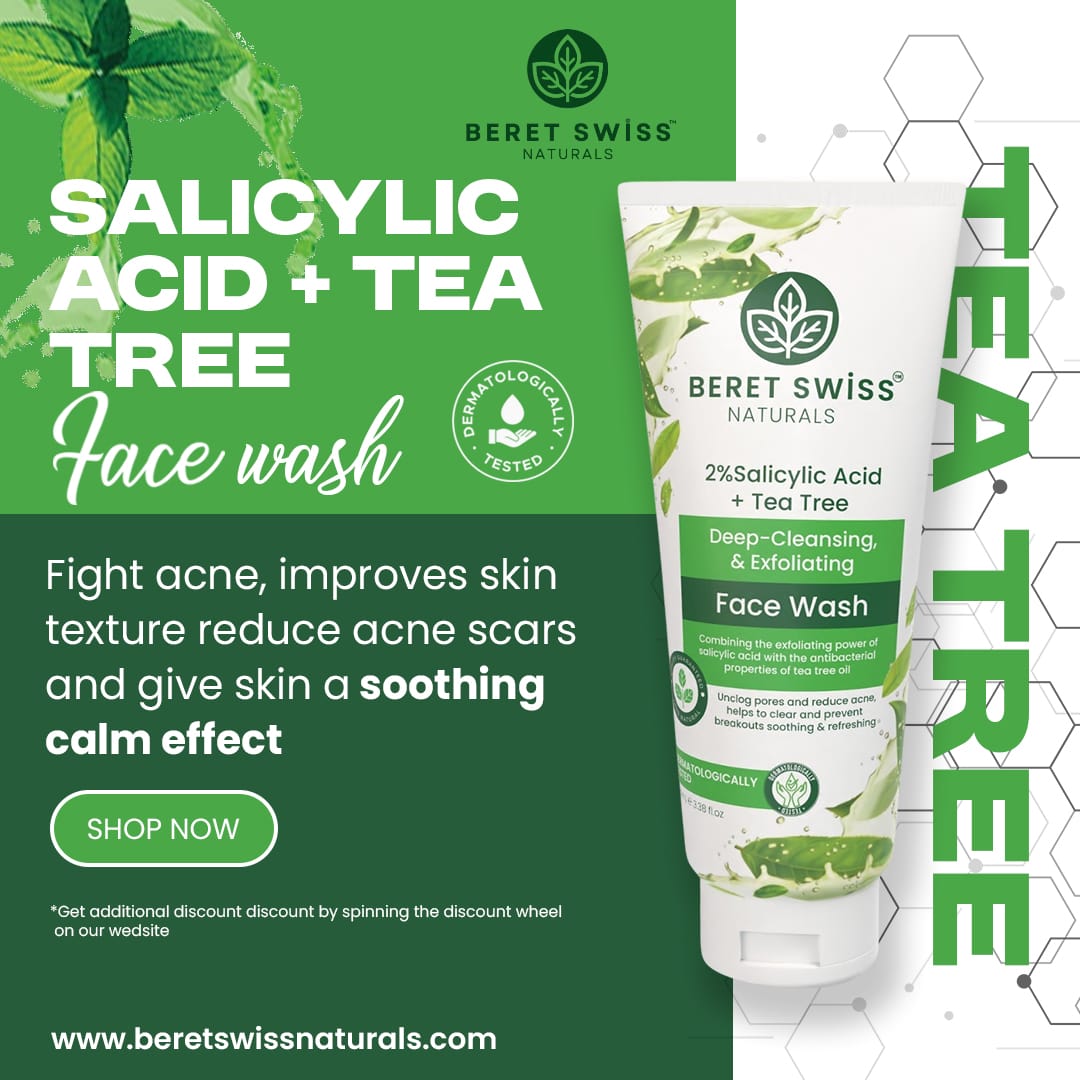 2% Salicylic Acid + Tea Tree Facewash