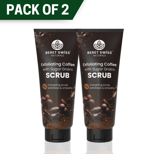 Pack of 2 - Exfoliating Coffee with Sugar Grains Scrub