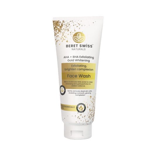 AHA + BHA Exfoliating Gold Whitening Facewash